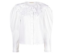Bluse mit Lochstickerei