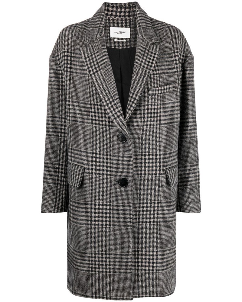Étoile Isabel Marant Damen Karierter Limiza Mantel