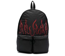Rucksack mit Flammen-Print
