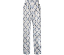 Palazzohose mit Pailletten