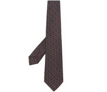 Geometrisch gemusterte Jacquard-Krawatte