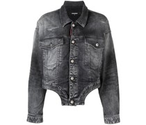 Klassische Cropped-Jeansjacke
