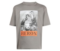 T-Shirt mit Heron-Print