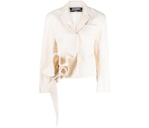 Blazer mit Rüschendetail