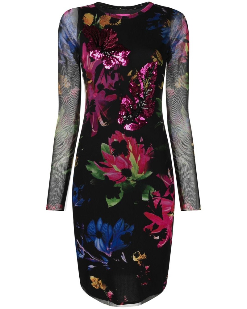 Prabal Gurung Damen Schmales Kleid mit Blütenmuster Prabal Gurung Damen Schmales Kleid mit Blütenmuster