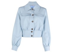 Cropped-Jacke mit Knöpfen