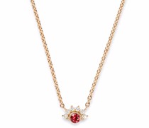 18kt Gelbgoldhalskette mit Diamanten