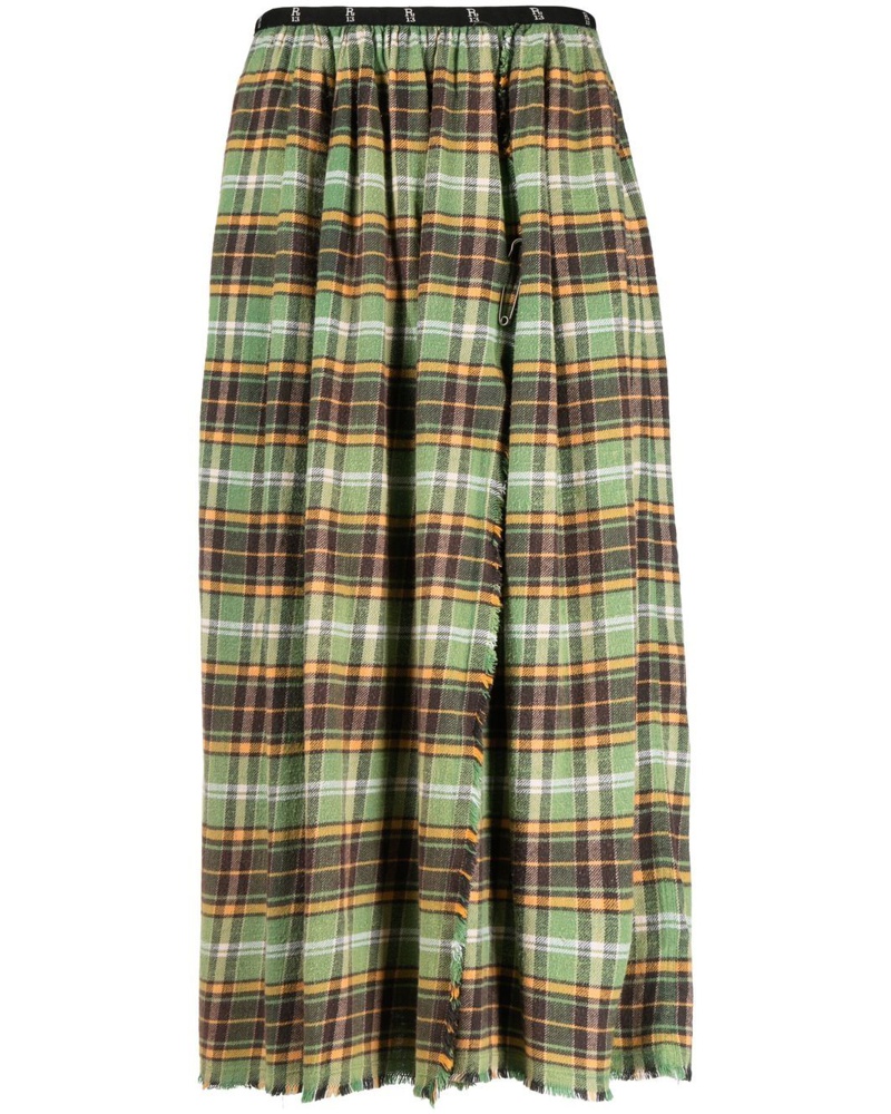 R13 Damen Kilt Flanellrock