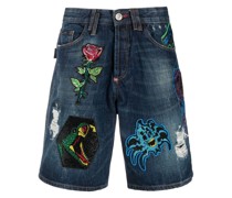 Jeans-Shorts im Destroyed-Look