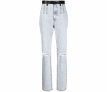 Jeans mit Bleached-Effekt