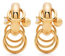 Pierced hoop earrings