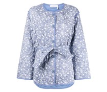 Steppjacke mit Blumen-Print
