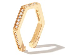 18kt Ear Cuff aus Gelbgold mit Diamanten