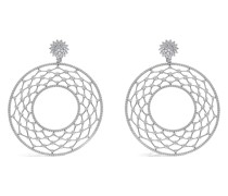 18kt Weißgoldohrringe mit Diamanten