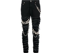 Skinny-Jeans in Distressed-Optik