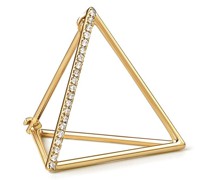 Dreieckiger Ohrring mit Diamanten