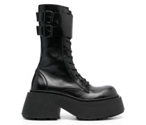 Schnürstiefel mit Plateau