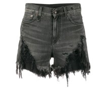 Jeanshorts in Distressed-Optik