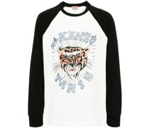 Raglan-T-Shirt mit Tiger-Print