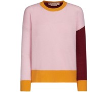 Kaschmirpullover in Colour-Block-Optik