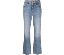 Halbhohe Cropped-Jeans