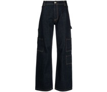 Gerade High-Rise-Jeans