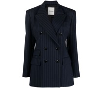 Doppelreihiger Blazer mit Nadelstreifen