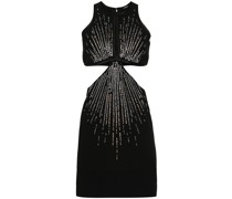 rhinestone-embellished cut-out dress