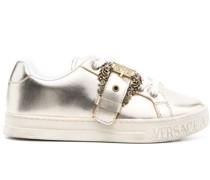 Sneakers mit Logo-Schnalle