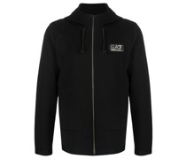 Kapuzenjacke mit Logo-Patch