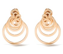 18kt Rotgoldohrringe im Layering-Look