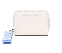 logo-tag leather purse