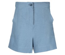 Shorts aus Leinen mit hohem Bund