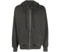 Kapuzenjacke mit Logo-Stickerei