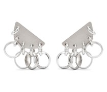 logo-engraved earrings