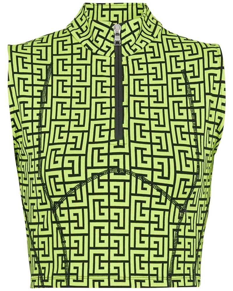 Balmain Damen Top mit Muster