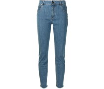 Schmale Cropped-Jeans