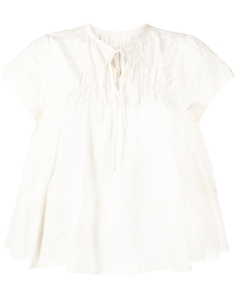 Renli Su Damen Bestickte Bluse