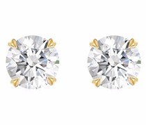 18kt Gelbgoldohrstecker mit Diamanten