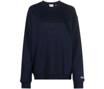 Fleece-Sweatshirt mit Logo-Print