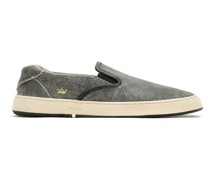 Slip-On-Sneakers aus Leder