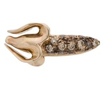 18kt 'Banana Weißgoldohrring
