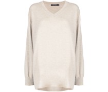 Kaschmirpullover mit V-Ausschnitt
