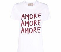 Amore T-Shirt mit Logo-Stickerei