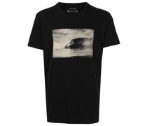 T-Shirt mit Wellen-Print
