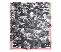 Schal mit Collage Biker Skull-Print