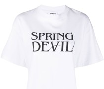 T-Shirt mit "Spring Devil"-Print