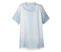 Jeans-Hemdkleid im Distressed-Look