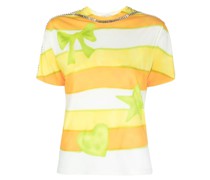 T-Shirt mit Kristallen