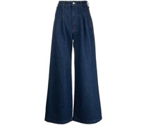 high waist wide-leg jeans